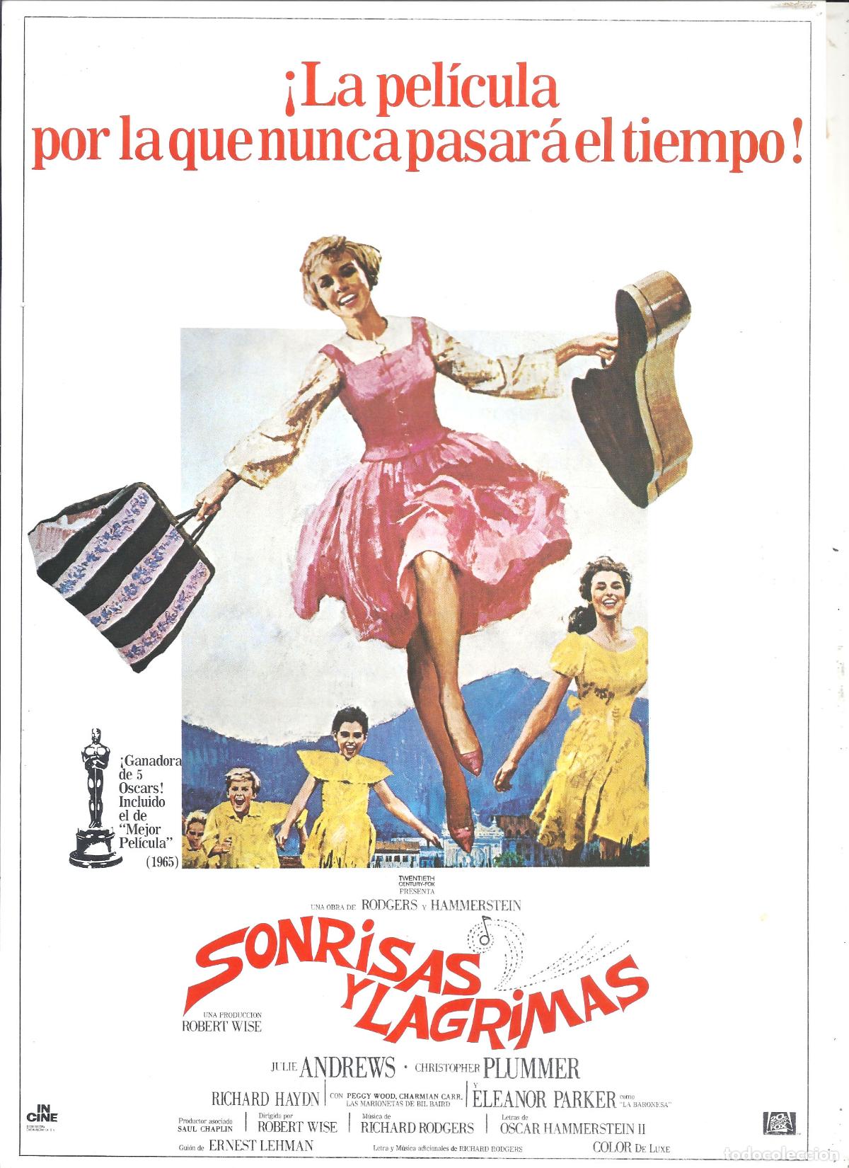 Cine: G10281 SONRISAS Y LAGRIMAS JULIE ANDREWS GUIA ORIGINAL INCINE R-84 h3