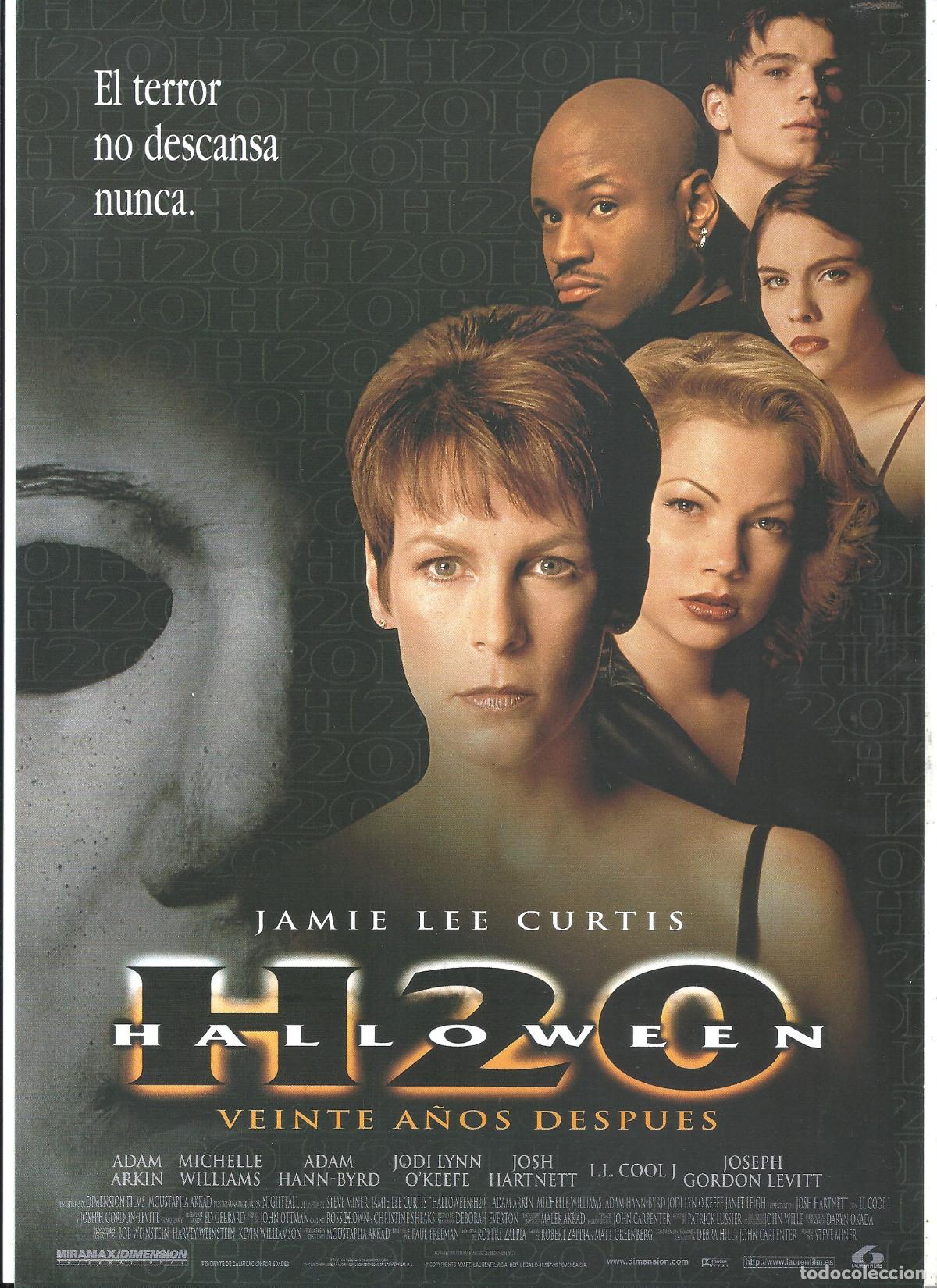 Cine: G10302 HALLOWEEN H20 JAMIE LEE CURTIS GUIA ORIGINAL LAUREN ESTRENO