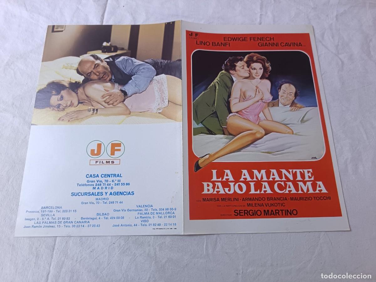 Cine: Gu&iacute;a Publicitaria de Cine, antigua o vintage, La Amante Bajo la Cama