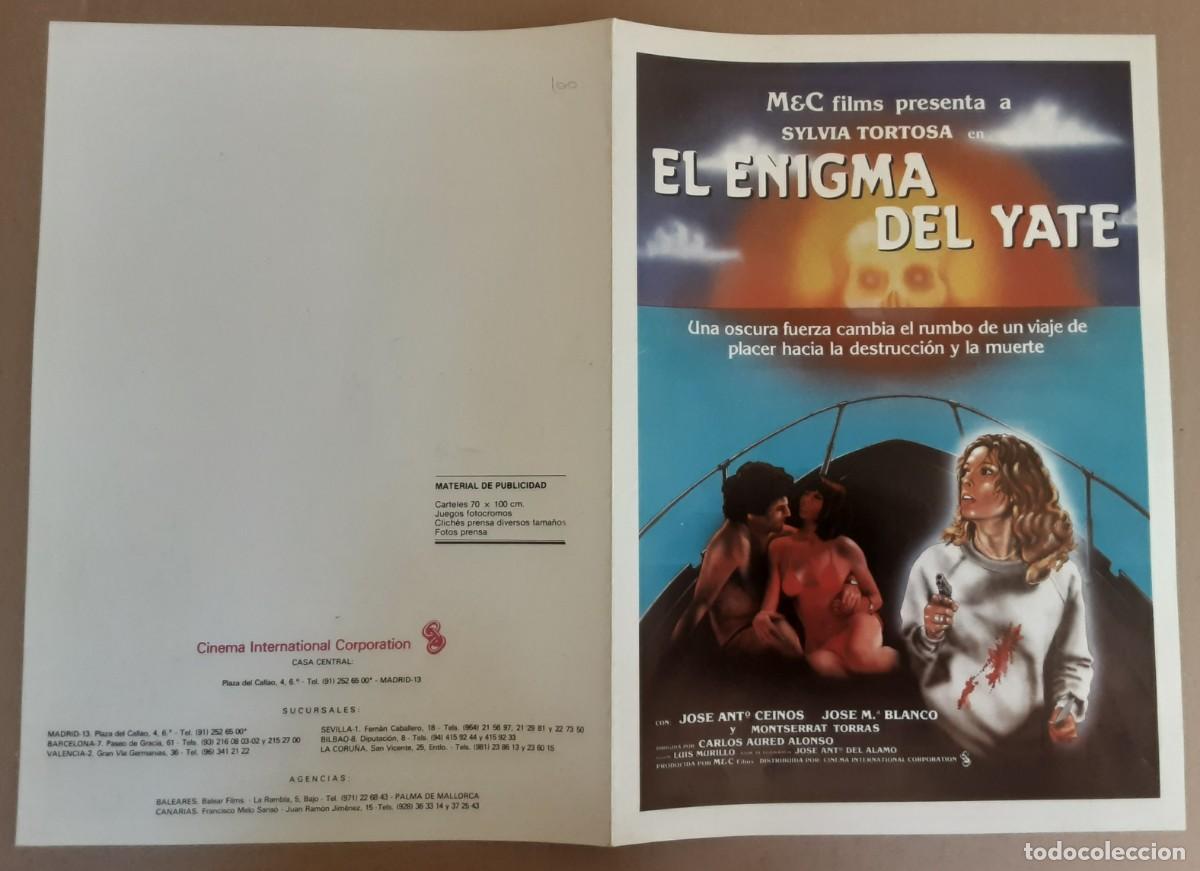 Cine: EL ENIGMA DEL YATE, SILVIA TORTOSA, JOS&Eacute; ANTONIO CEINOS, JOS&Eacute; MARIA BLANCO.
