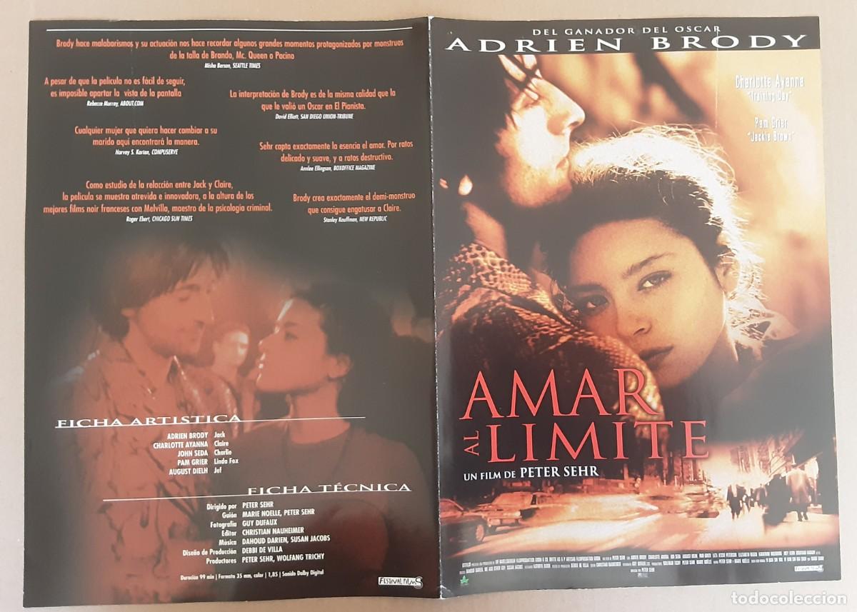 Cine: AMAR AL L&Iacute;MITE, ADRIEN BRODY, CHARLOTTE AYANNA, PAM GRIER.