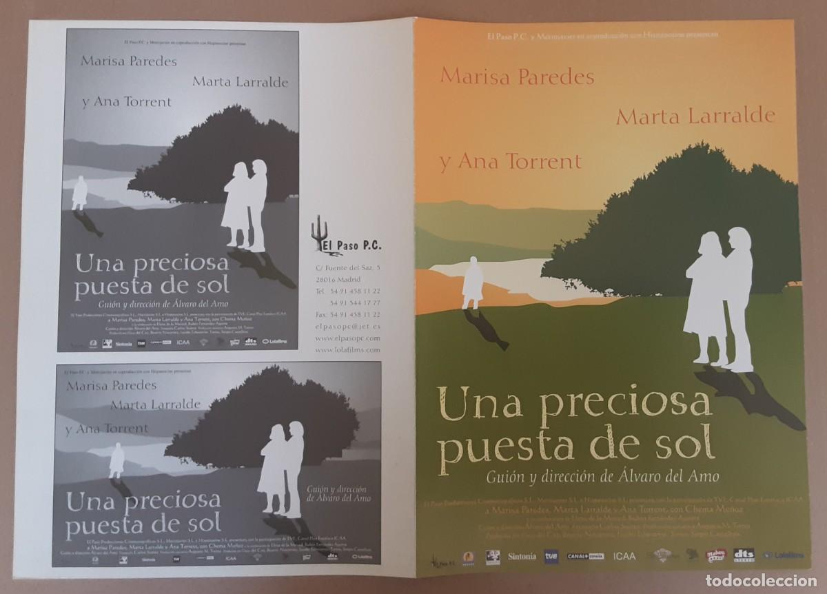 Cine: UNA PRECIOSA PUESTA DE SOL, MARISA PAREDES, MARTA LARRALDE, ANA TORRENT.