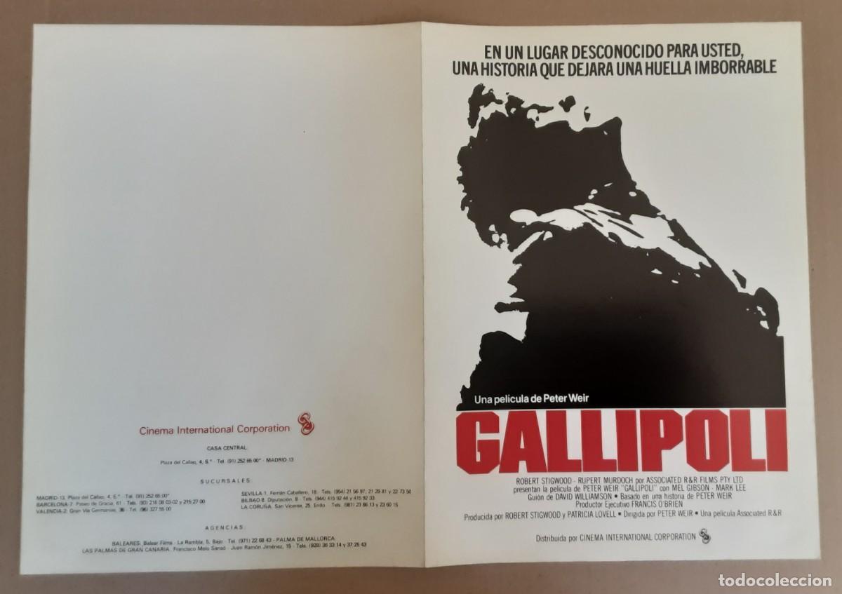 Cine: GALLIPOLI, ROBERT STIGWOOD, RUPERT MURDOCH.