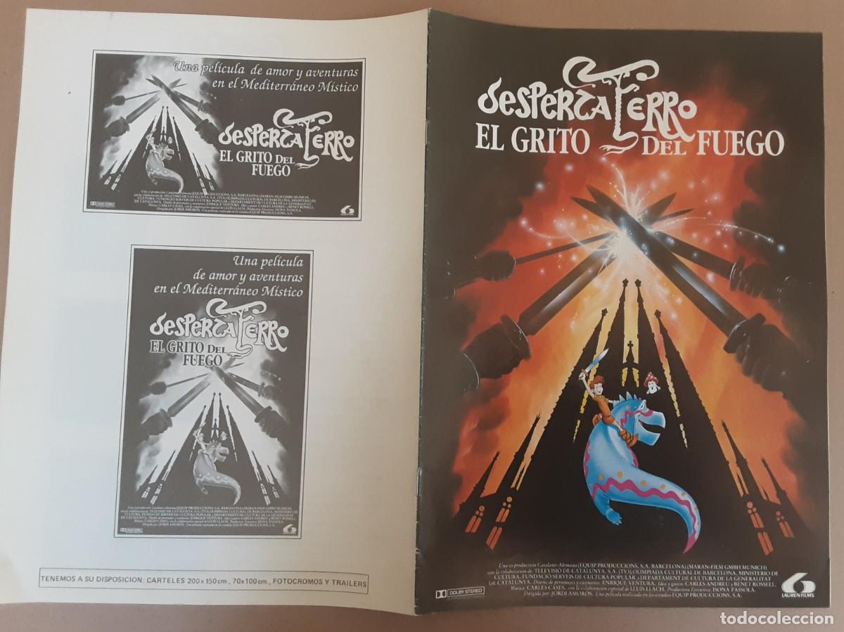 Cine: DESPERTAFERRO EL GRITO DEL FUEGO, PEL&Iacute;CULA DE ANIMACI&Oacute;N A&Ntilde;O 1990.