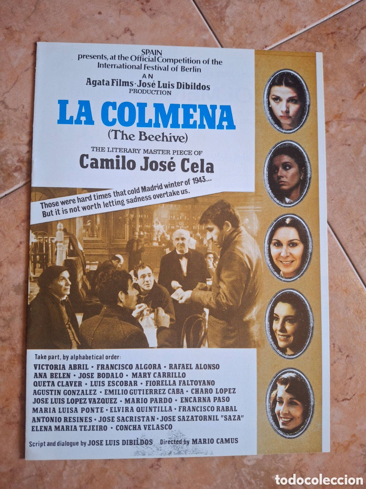 Cine: Folleto / Press Kit Internacional de Cine: &rdquo;La colmena&rdquo; (The Beehive) - Mario Camus, 1982. Festival
