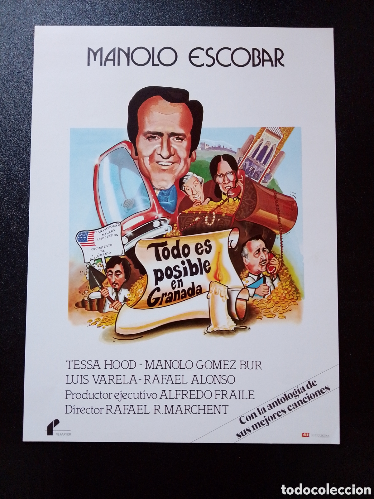 Cine: TODO ES POSIBLE EN GRANADA MANOLO ESCOBAR GUIA CINE ORIGINAL