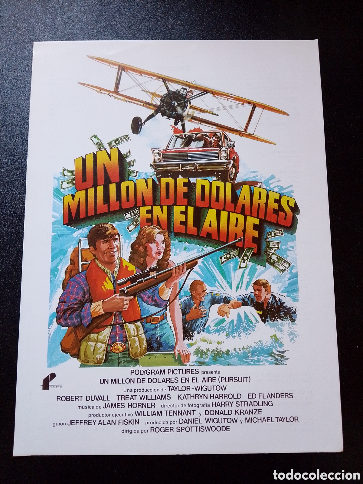 Cine: un millon de dolares en el aire - Robert Duvall, Treat Williams GUIA CINE ORIGINAL