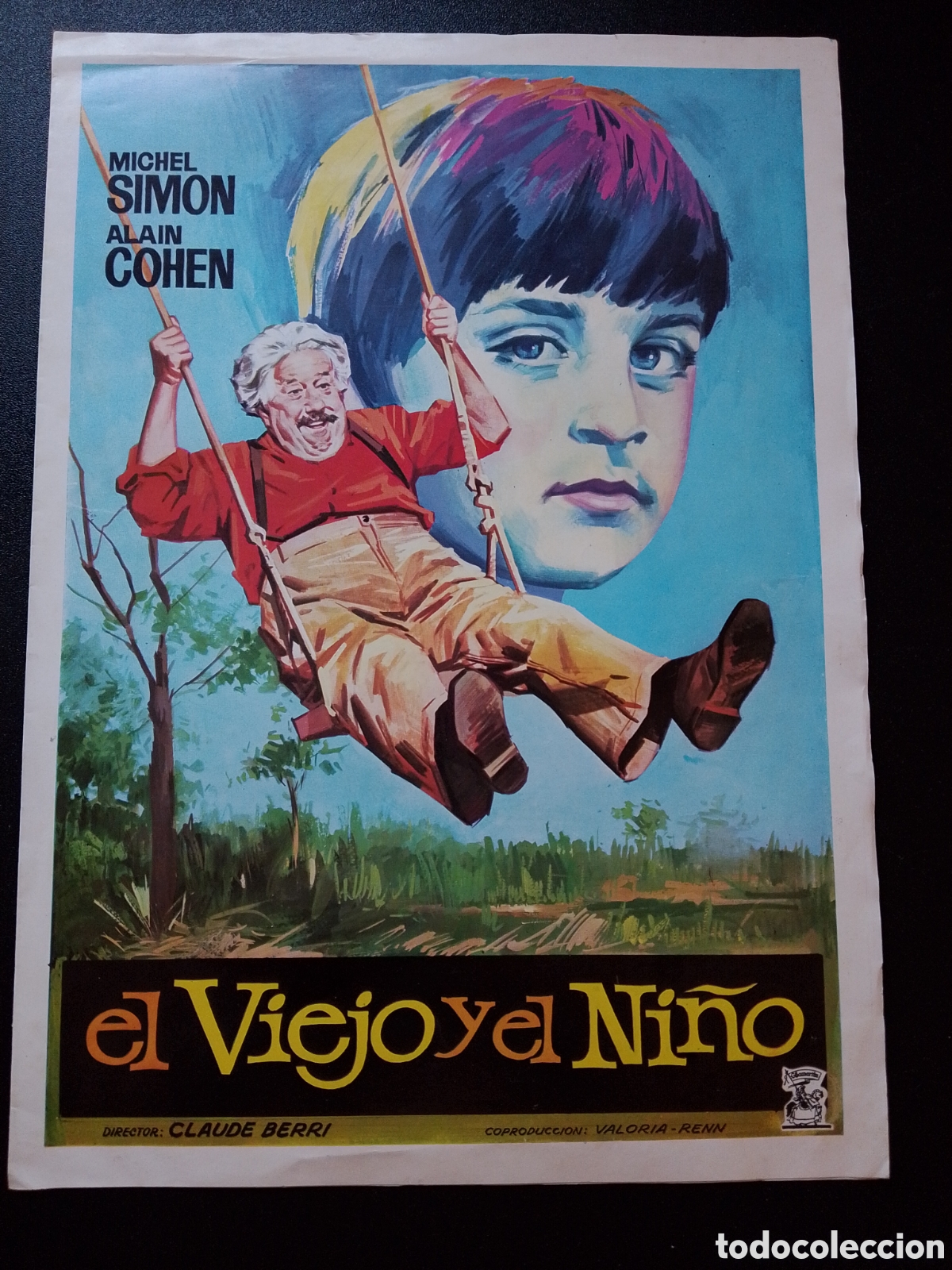 Cine: EL VIEJO Y EL NI&Ntilde;O MICHEL SIMON 2 HOJAS GUIA CINE ORIGINAL