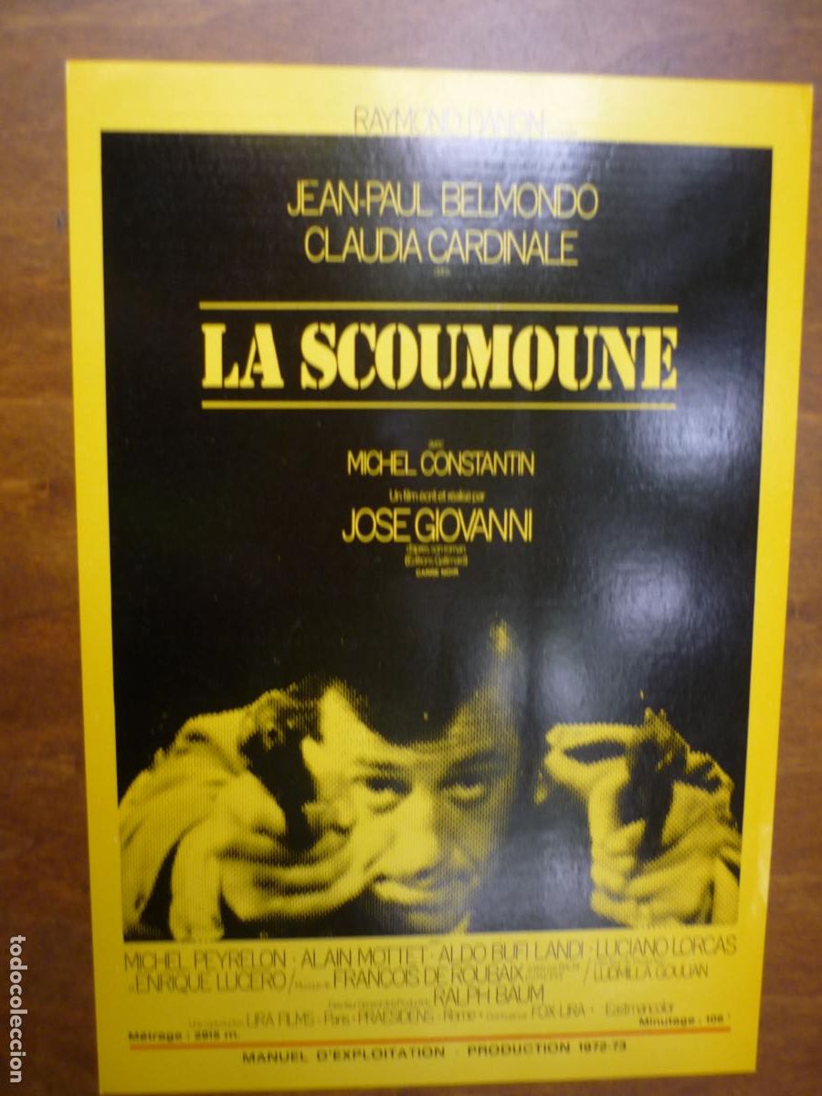 Cine: el clan de los marselleses guia publicitaria orig. francia jean paul belmondo cardinale le scoumone