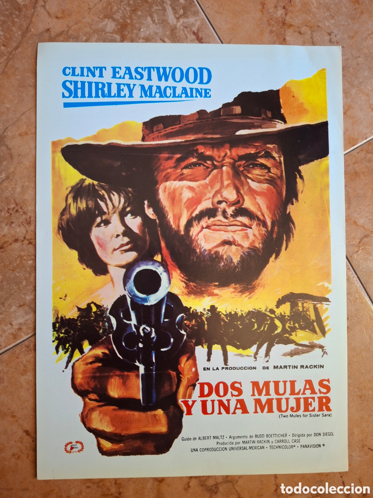 Cine: PROGRAMA / GU&Iacute;A DE MANO ORIGINAL - DOS MULAS Y UNA MUJER (1970) - CLINT EASTWOOD - DISE&Ntilde;O MCP