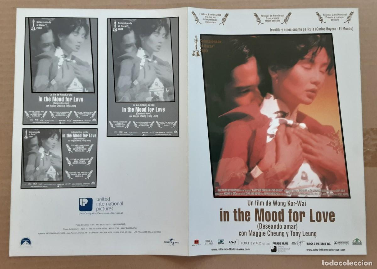 Cine: IN THE MOOD FOR LOVE ( DESEANDO AMAR), MAGGIE CHEUNG, TONY LEUNG.