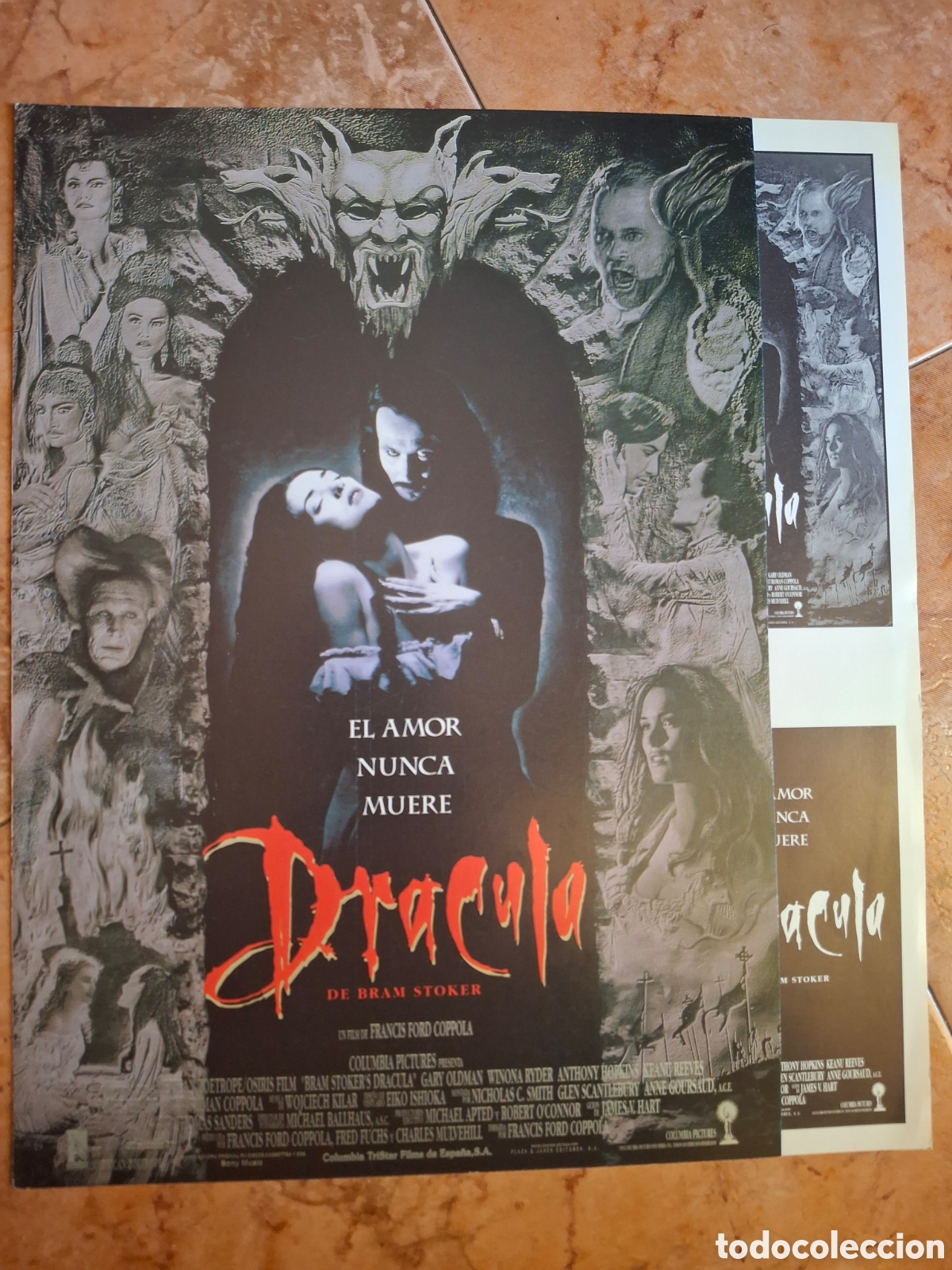 Cinema: D&iacute;ptico / Programa de mano original - DR&Aacute;CULA DE BRAM STOKER (1992) Coppola