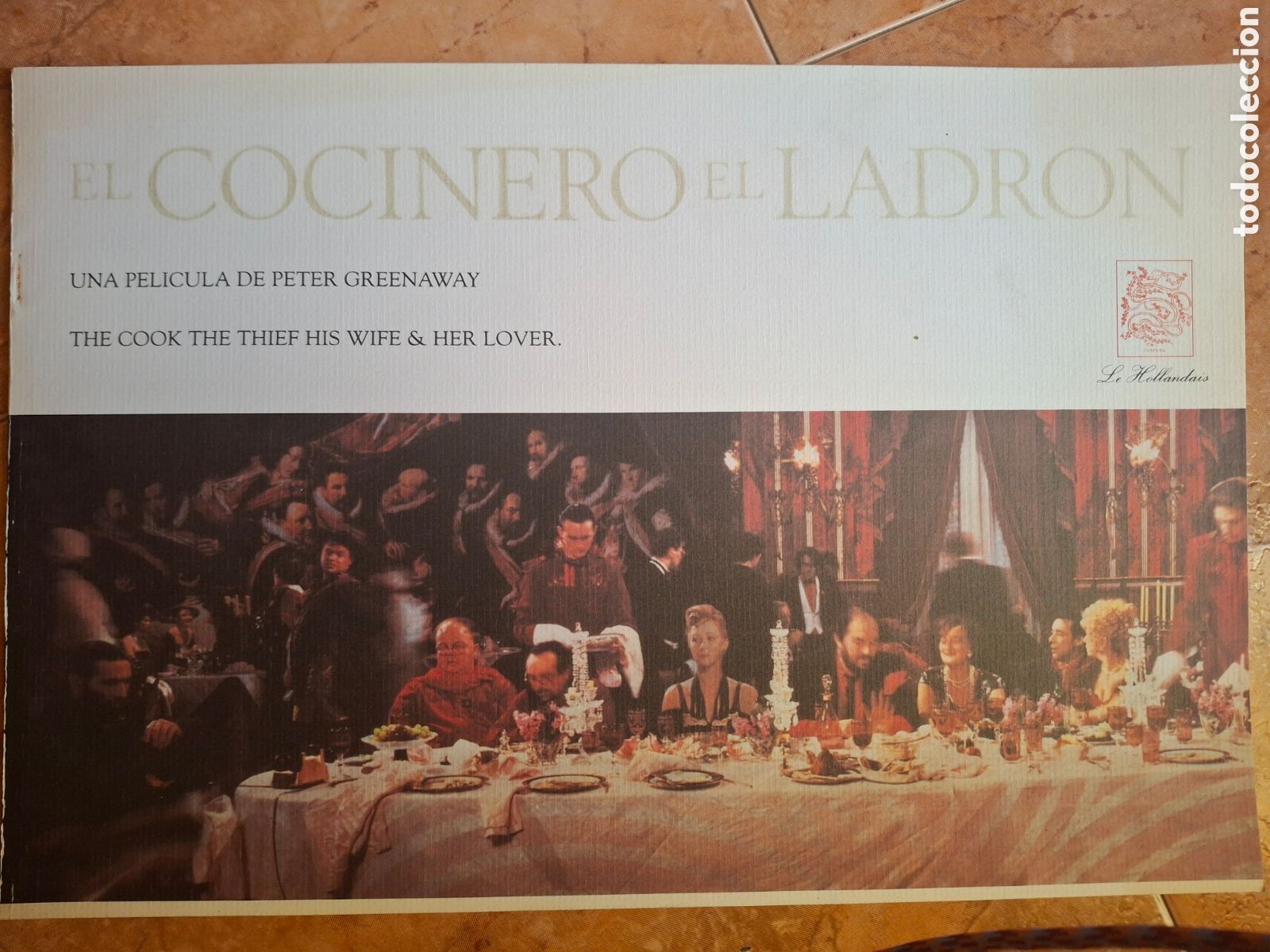 Cinema: Programa de mano / Folleto original - El cocinero, el ladr&oacute;n, su mujer y su amante (Peter Greenaway,
