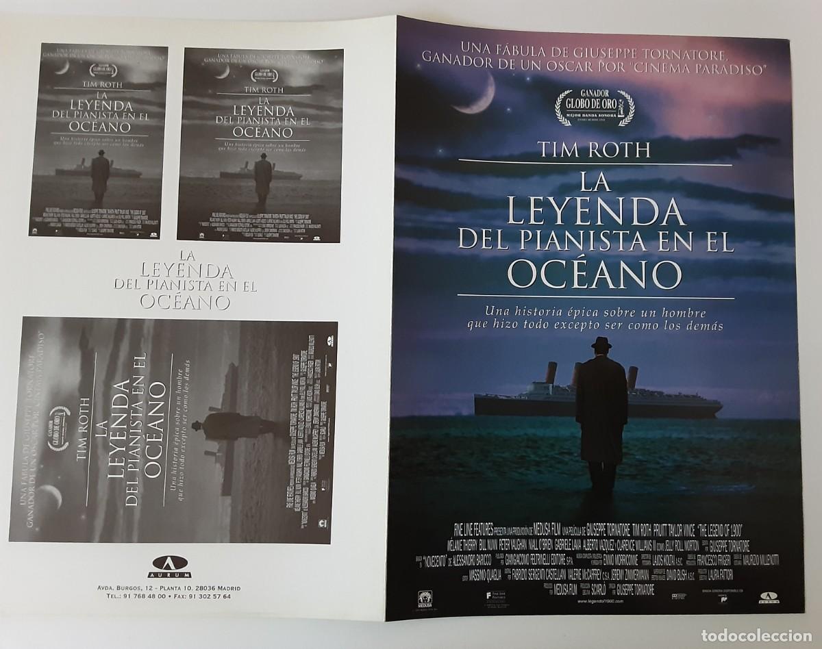 Cine: LA LEYENDA DEL PIANISTA EN EL OC&Eacute;ANO, TIM ROTH, PRUITT TAYLOR VINCE.