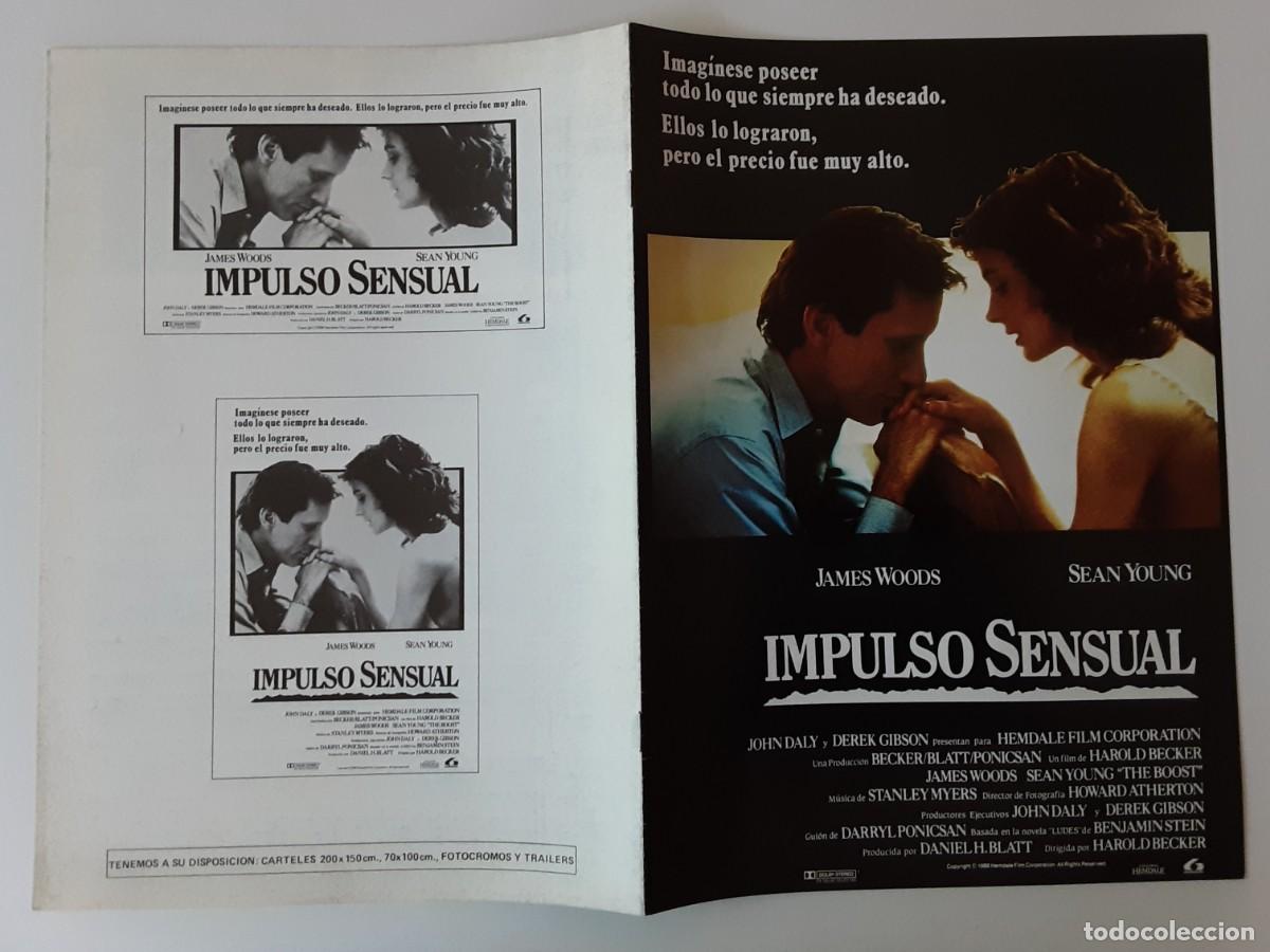 Cine: IMPULSO SENSUAL, JAMES WOODS, SEAN YOUNG.