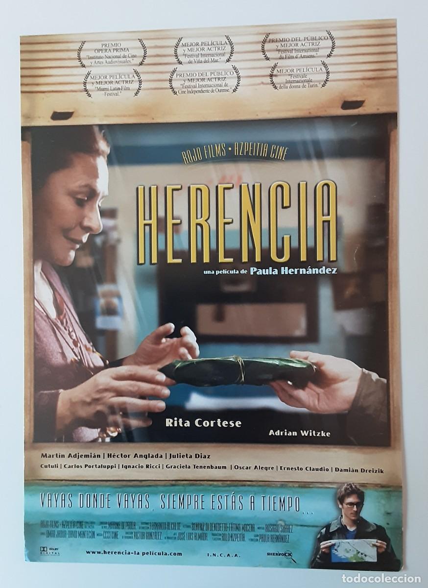 Cine: HERENCIA, RITA CORTESE, ADRIAN WITZKE.