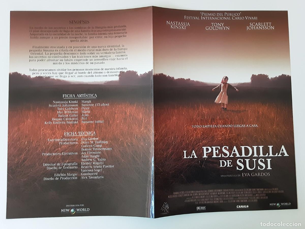 Cine: LA PESADILLA DE SUSI, NASTASSJA KINSKI, TONY GOLDWYN, SCARLETT JOHANSSON.