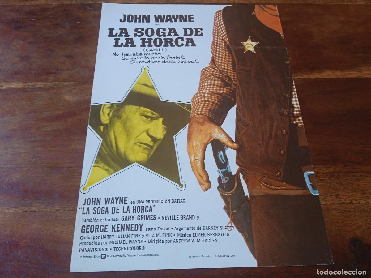 Cine: La soga de la horca - John Wayne, George Kennedy, Gary Crimes - Guia original Warner 1974
