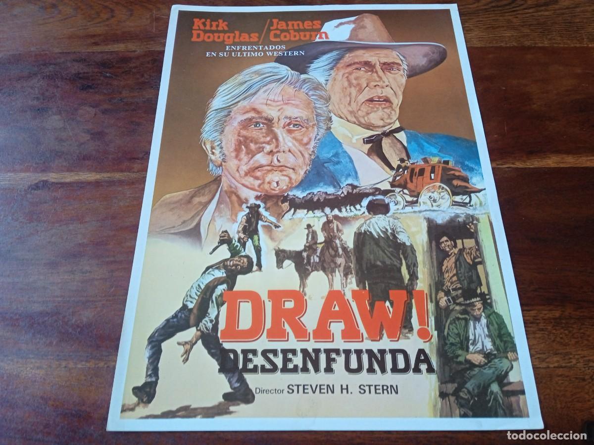Cine: Draw! Desenfunda - Kirk Douglas, James Coburn, Alexandra Bastedo - Guia original 1984