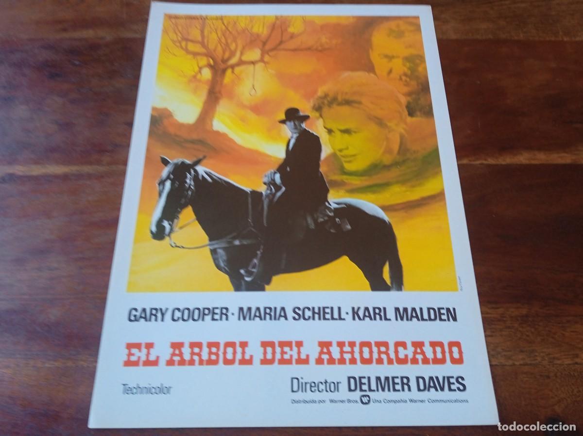 Cine: El arbol del ahorcado - Gary Cooper, Maria Schell, Karl Malden - Gu&iacute;a original Warner 1981