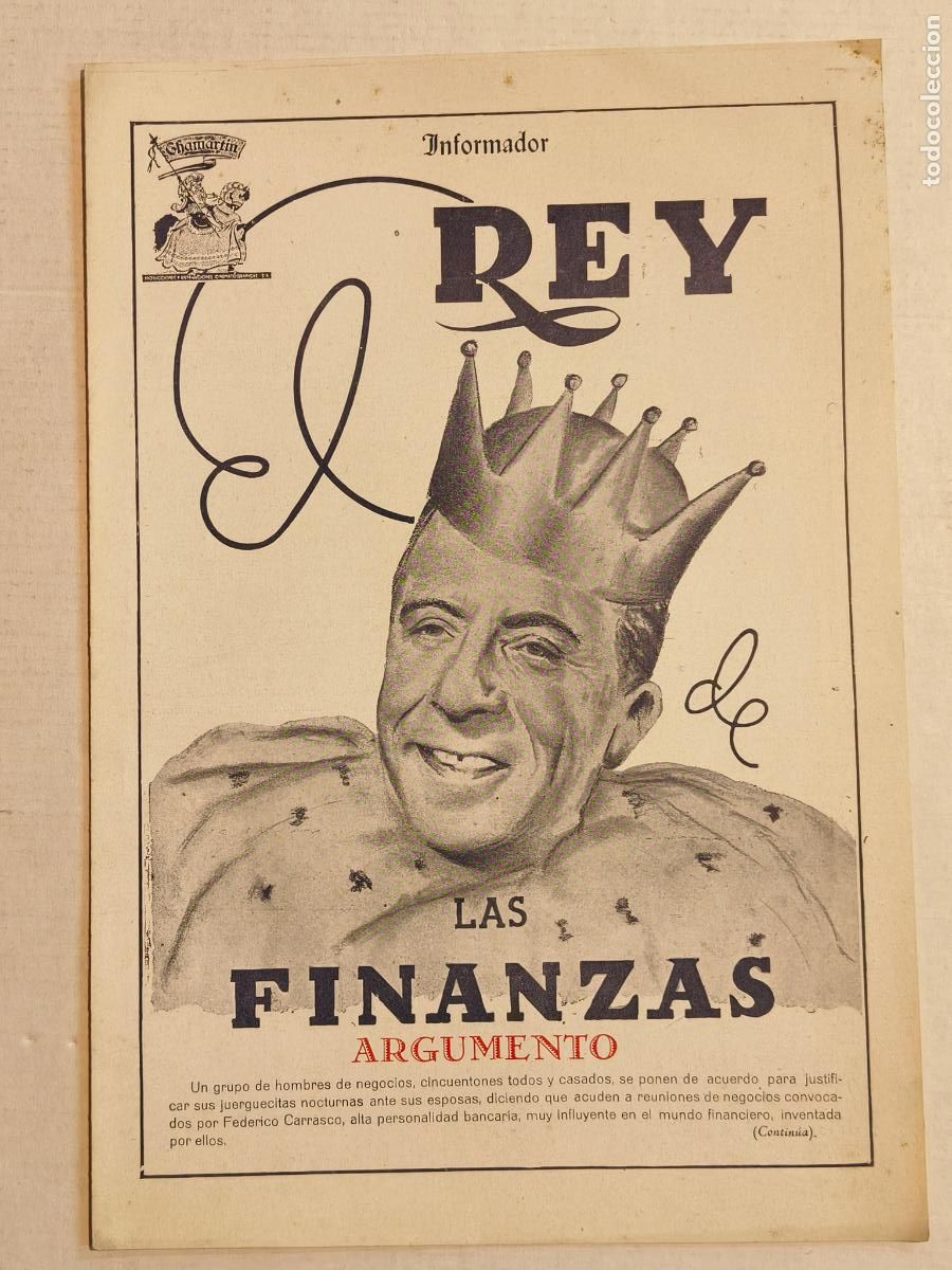 Cine: MIGUEL LIGERO EL REY DE LAS FINANZAS GUIA DE CINE 1944