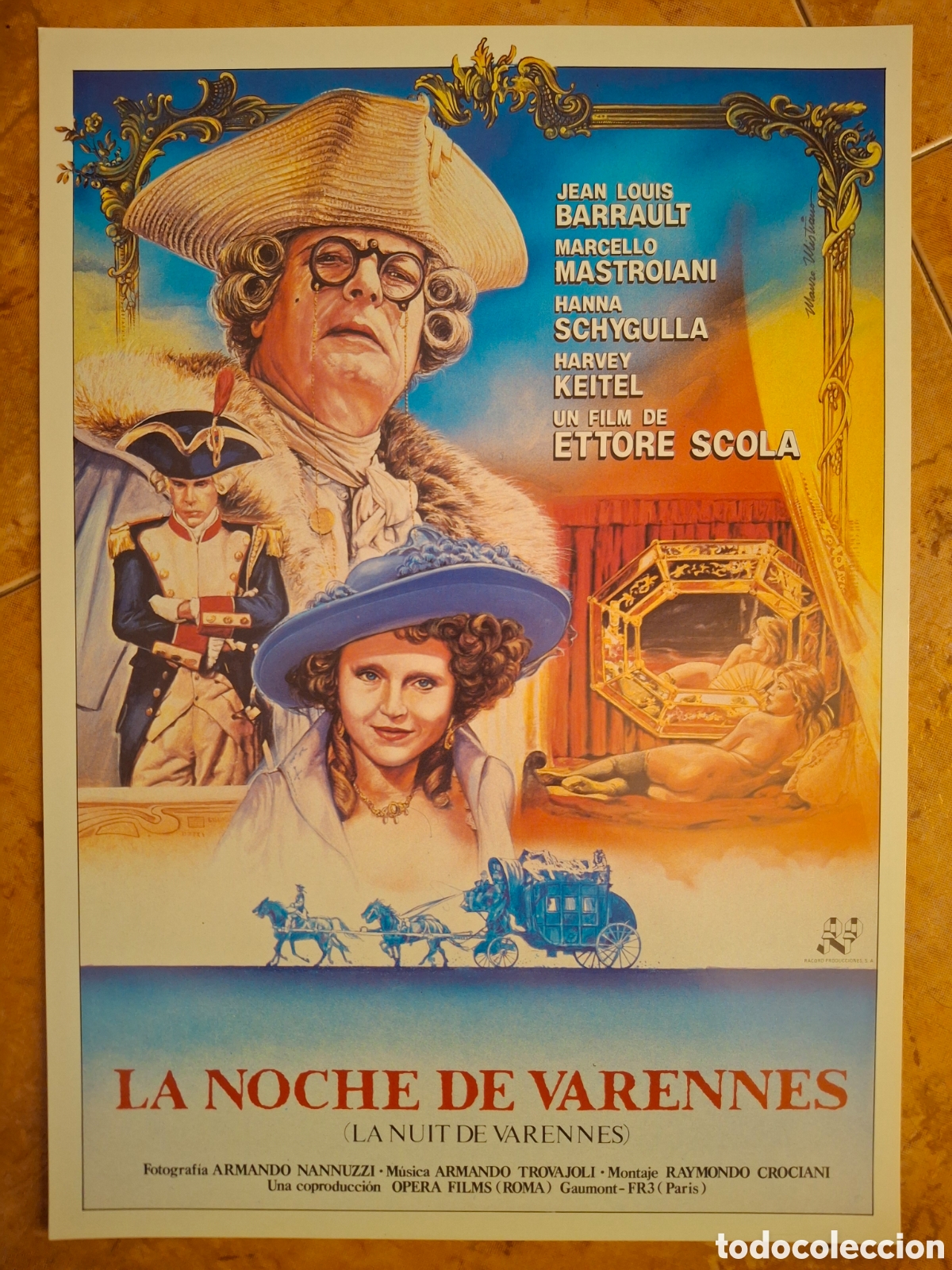 Cine: Programa de mano de cine: La noche de Varennes (1982) - Ettore Scola / Mastroianni