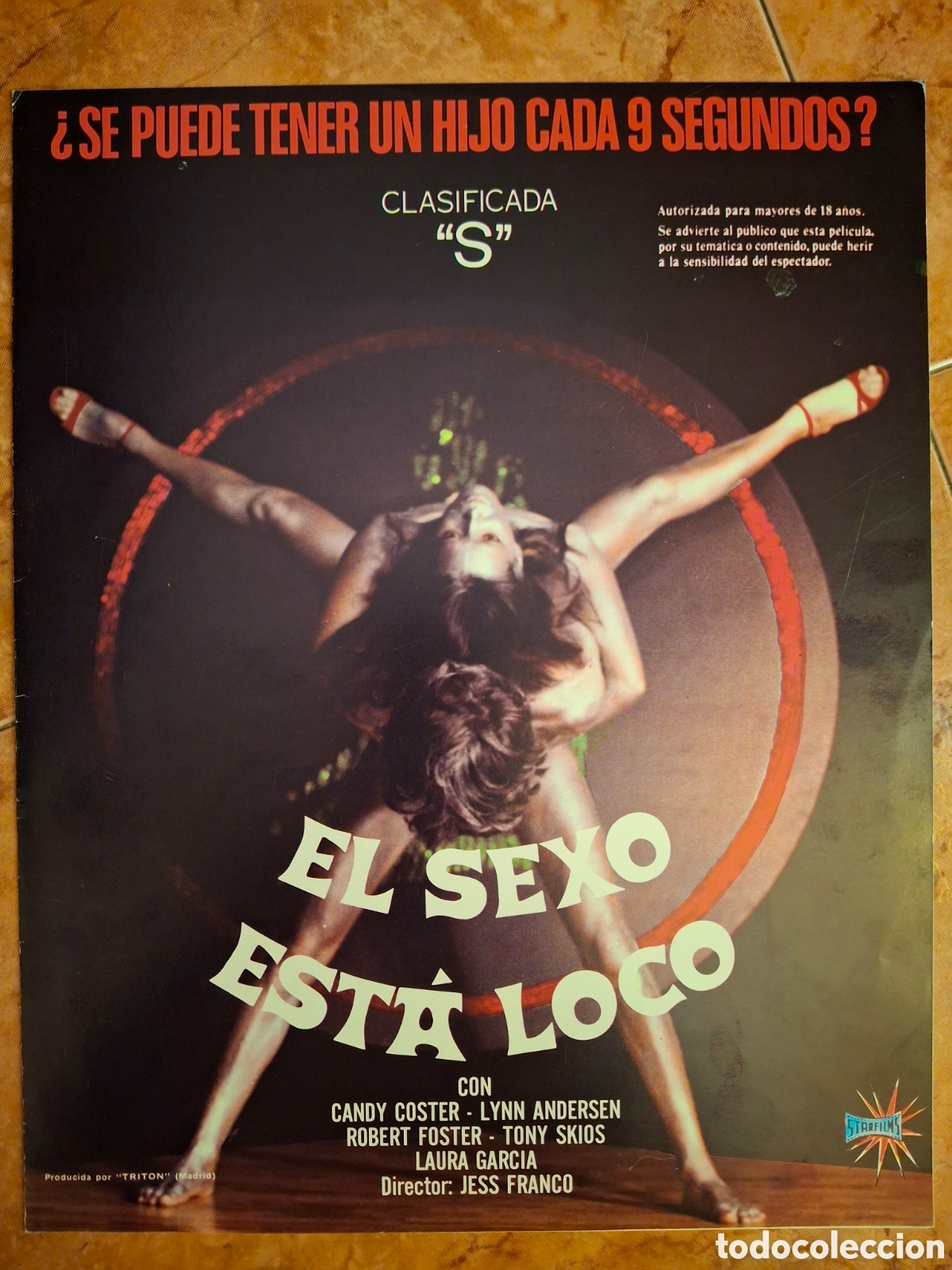 Cine: Gu&iacute;a D&iacute;ptico Original Cine S - El Sexo Est&aacute; Loco (1981) Lina Romay / Jess Franco