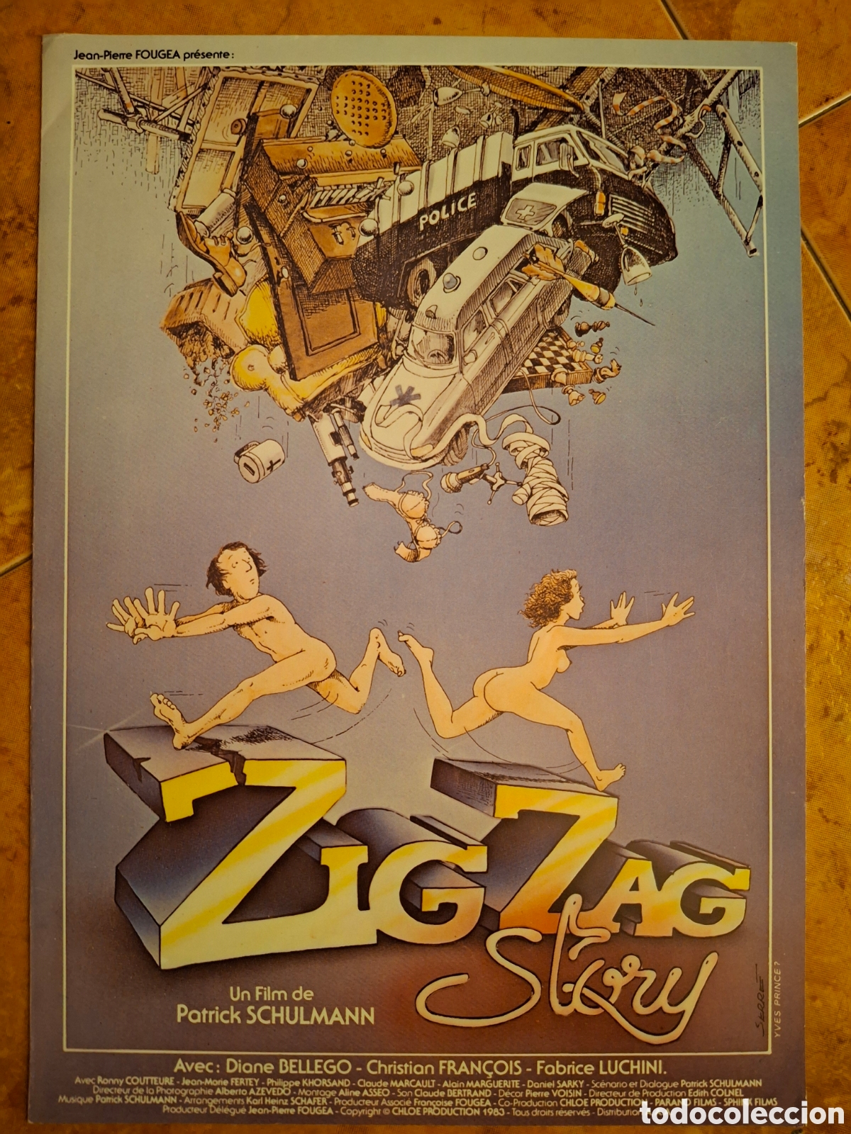 Cine: Dossier de prensa / D&iacute;ptico de cine: Zig Zag Story (1983) - Patrick Schulmann - Unifrance Film