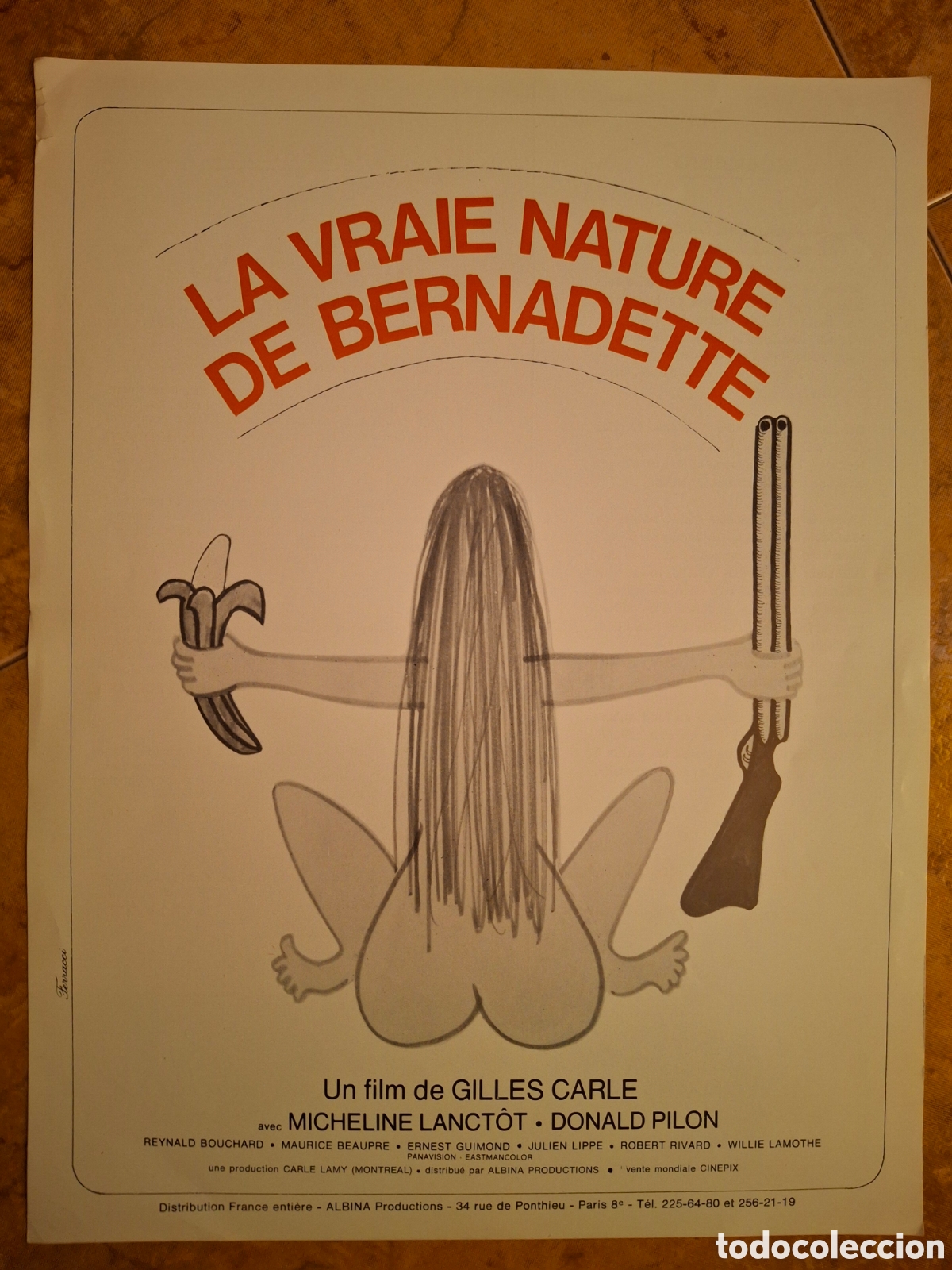 Cin&eacute;ma: Folleto de mano / Dossier de prensa original - La vraie nature de Bernadette (1972) - Festival de Ca