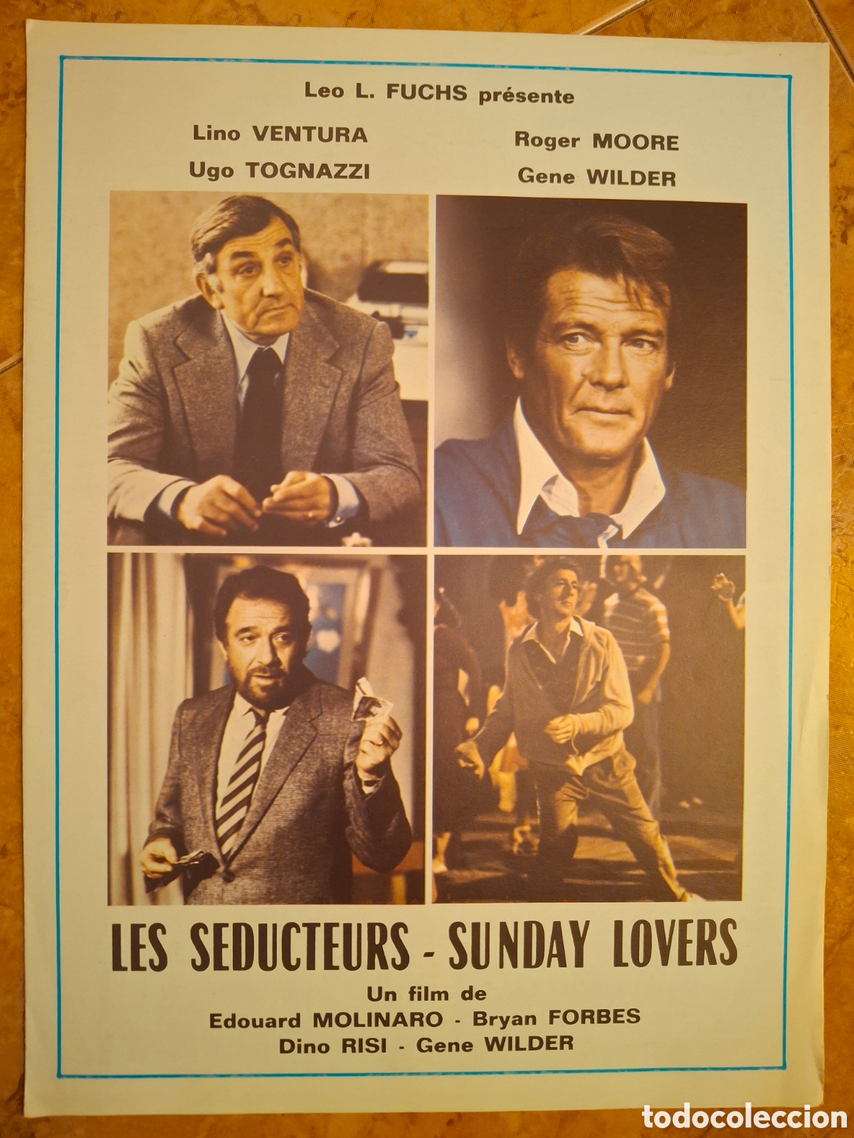 Cine: LOS SEDUCTORES / LES SEDUCTEURS (Sunday Lovers, 1980) - D&iacute;ptico Biling&uuml;e - Lino Ventura, Roger Moore