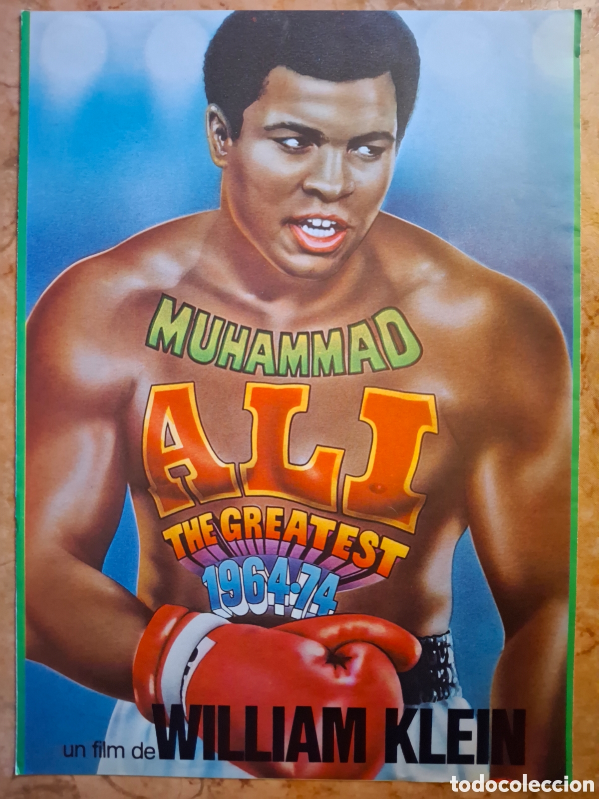 Cine: Tr&iacute;ptico / Dossier de Prensa Cine: Muhammad Ali &rdquo;The Greatest&rdquo; (1974) - William Klein - 4 Idiomas (F