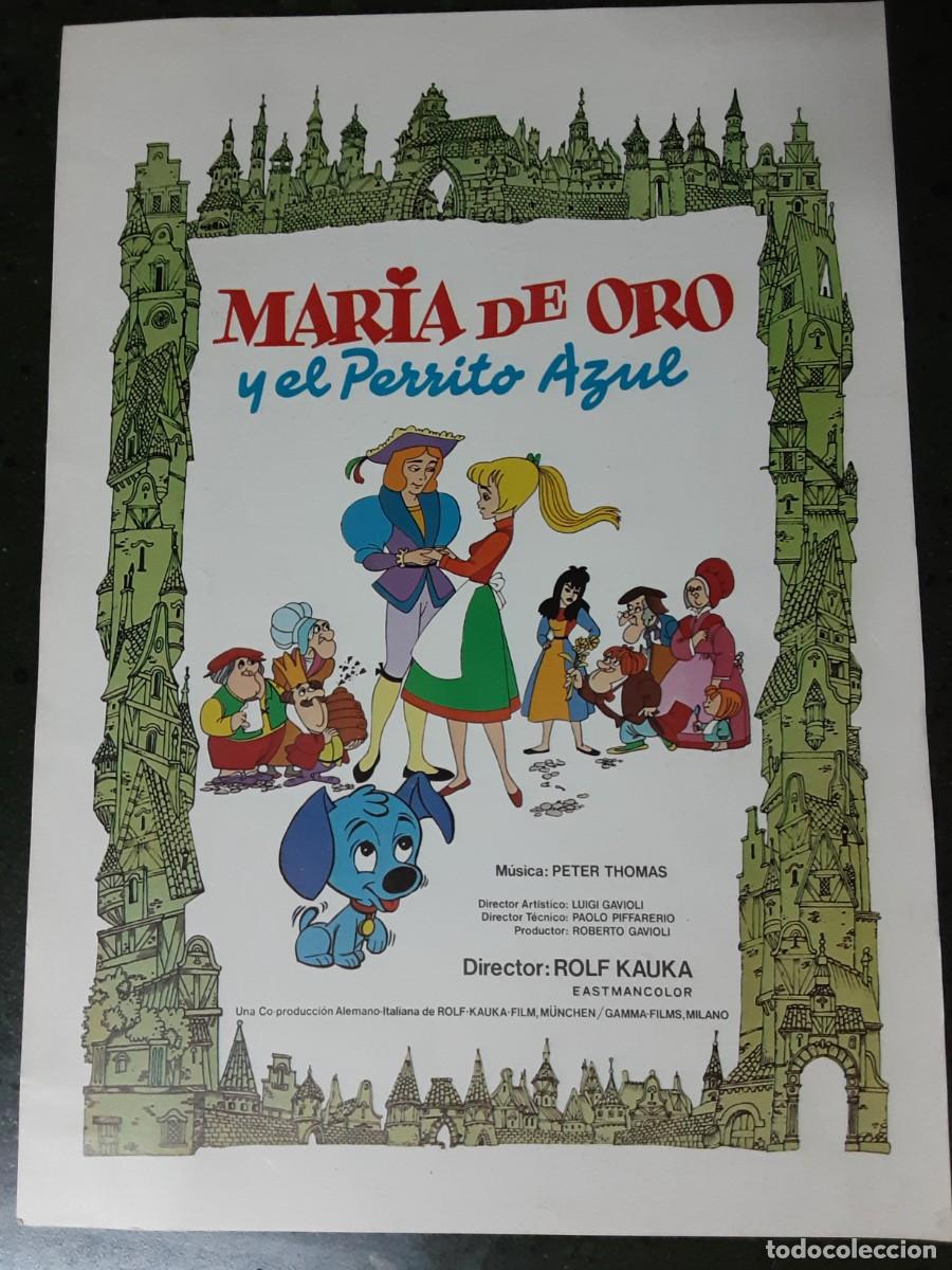 Cine: MARIA DE ORO Y EL PERRITO AZUL, ADAPTACI&Oacute;N DEL CUENTO DE LA CENICIENTA CREADA POR ROLF KAUKA.
