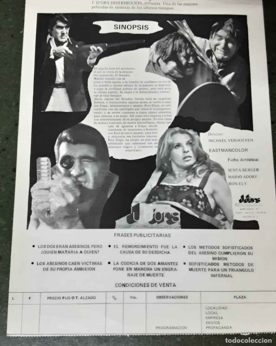 Cine: MATANDO SOFISTICADAMENTE, SENTA BERGER, MARIO ADORF, RON ELY. - Foto 2