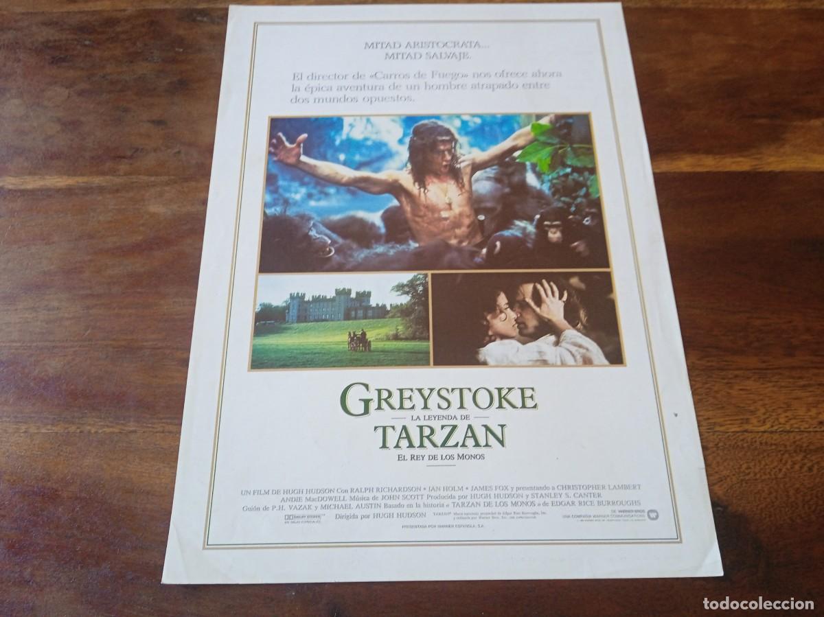 Cine: Greystoke, la leyenda de Tarz&aacute;n - Christopher Lambert, Andie MacDowell - Guia original Warner 1984