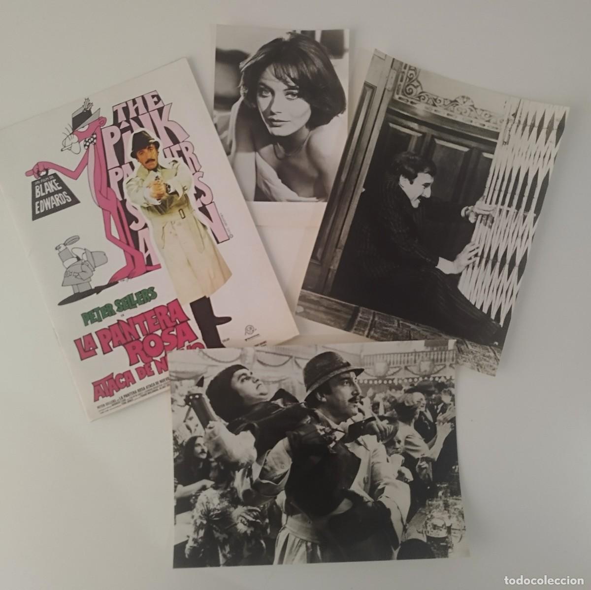 Cine: LA PANTERA ROSA ATACA DE NUEVO (1976) - Presskit + 3 fotos Originales - Peter Sellers Blake Edwards