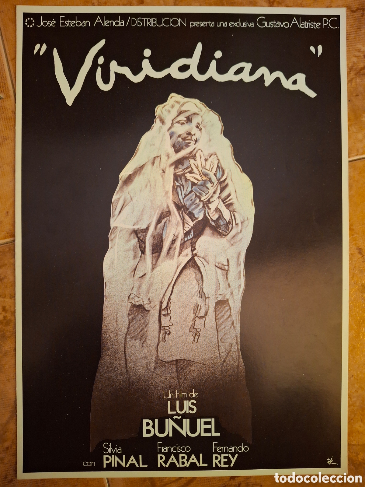 Cinema: Programa de Mano Original VIRIDIANA (1977) - Luis Bu&ntilde;uel / Dise&ntilde;o Iv&aacute;n Zulueta - Distribuidora Alend