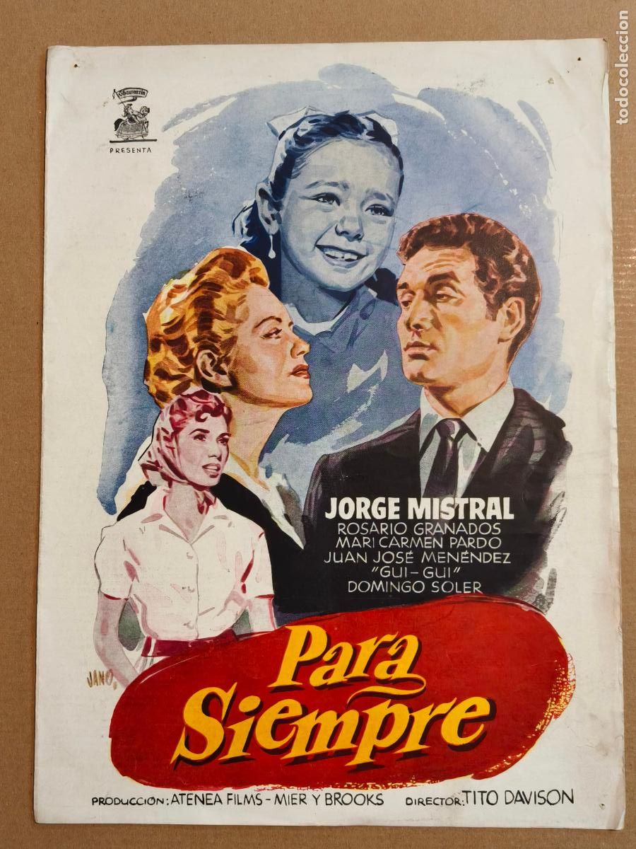 Cine: JORGE MISTRAL PARA SIEMPRE GUIA DE CINE 1956