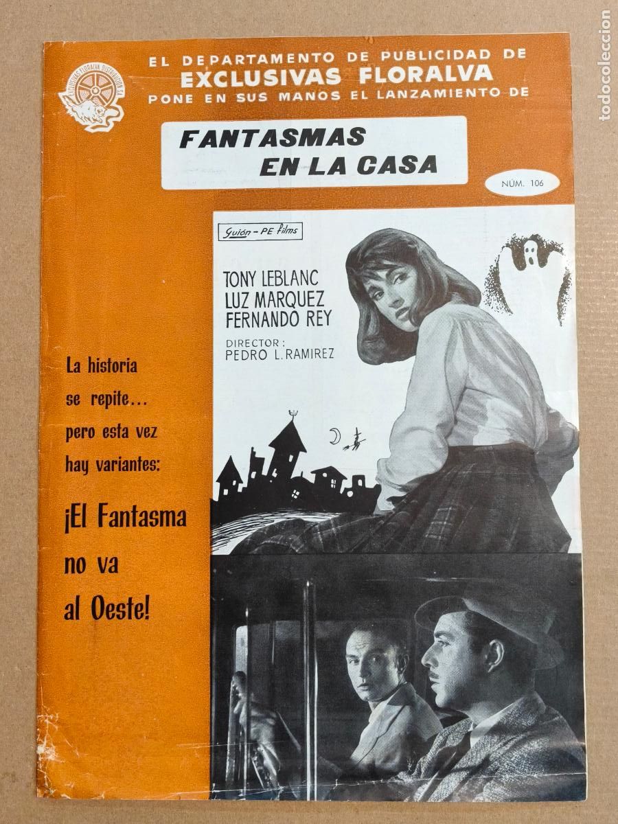 Cine: TONY LEBLANC FANTASMAS EN LA CASA GUIA DE CINE 1960