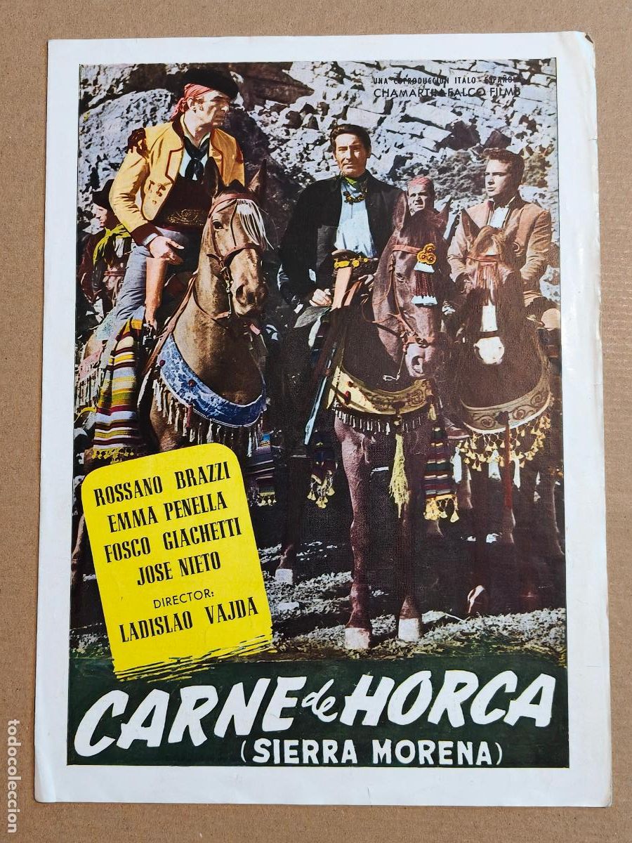 Cine: LADISLAO VADJA CARNE DE HORCA GUIA DE CINE 1954