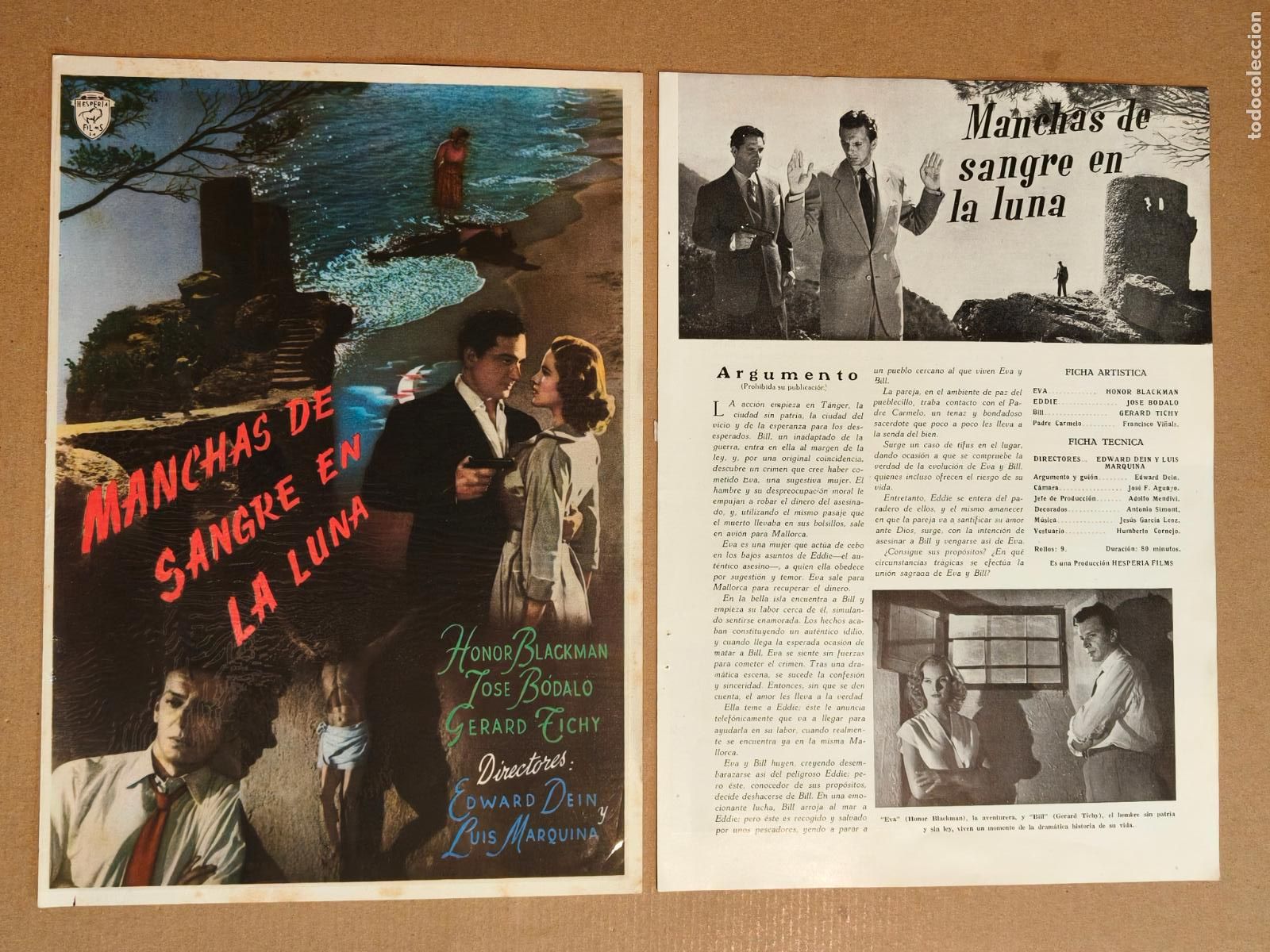 Cine: MANCHAS DE SANGRE EN LA LUNA GUIA DE CINE 1952