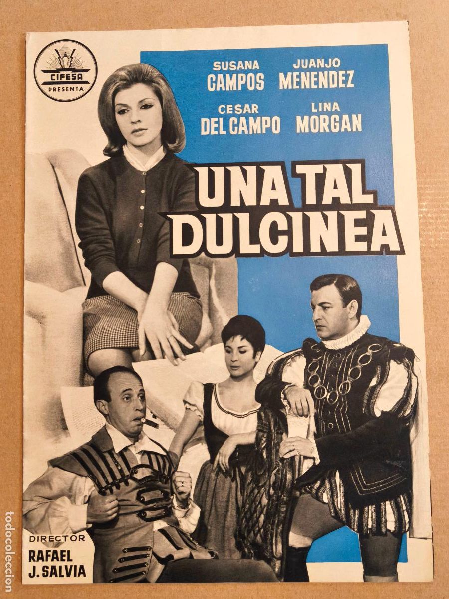 Cine: LINA MORGAN UNA TAL DULCINEA CARTEL GUIA DE CINE 1963