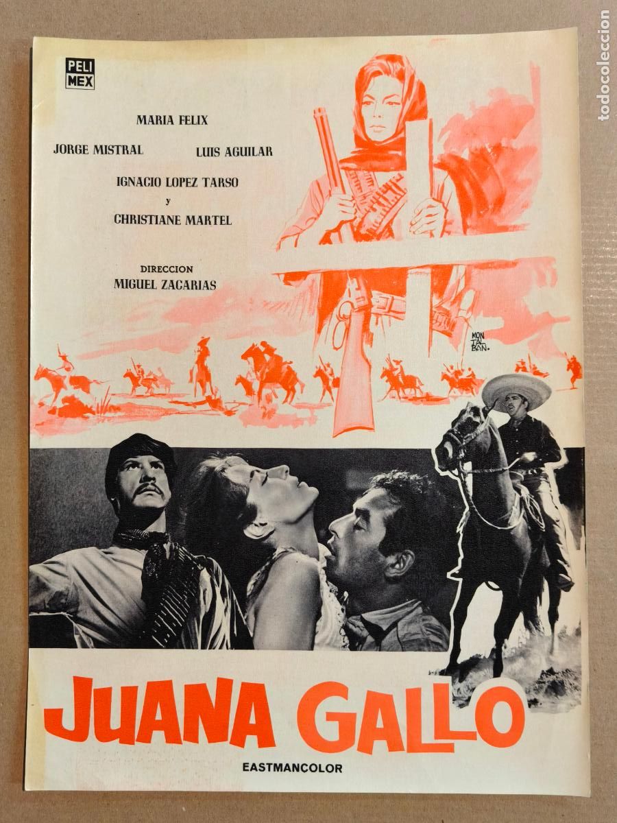 Cine: MARIA FELIX Y JORGE MISTRAL JUANA GALLO GUIA DE CINE 1964
