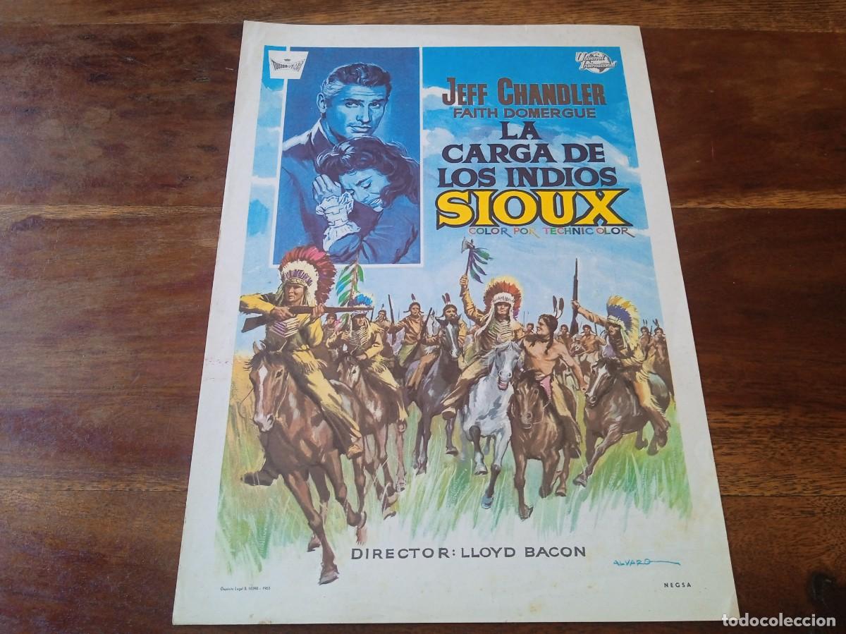 Cine: La carga de los indios Sioux - Jeff Chandler, Faith Domergue - Guia original Tusion Films 1965