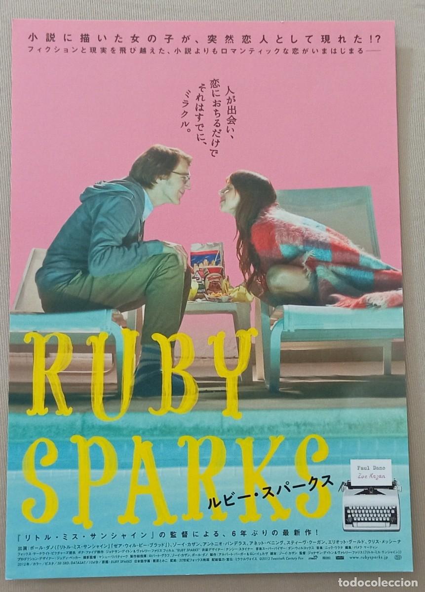 Cine: Gu&iacute;a japonesa programa flyer japon&eacute;s RUBY SPARKS. Paul Dano, Zoe Kazan, Antonio Banderas. JAPAN