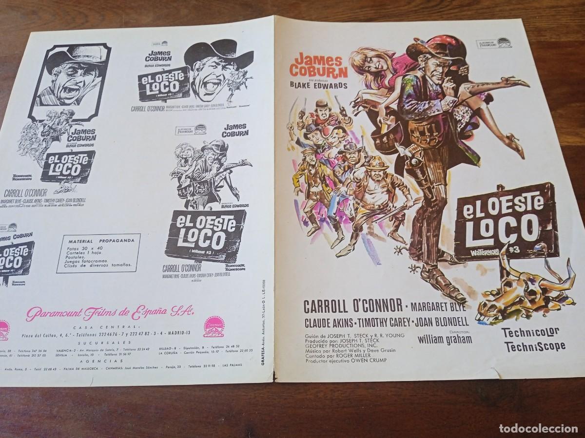 Cine: El oeste loco - James Coburn, Carrol O'connor, Claude Akins - Guia original Paramount 1968