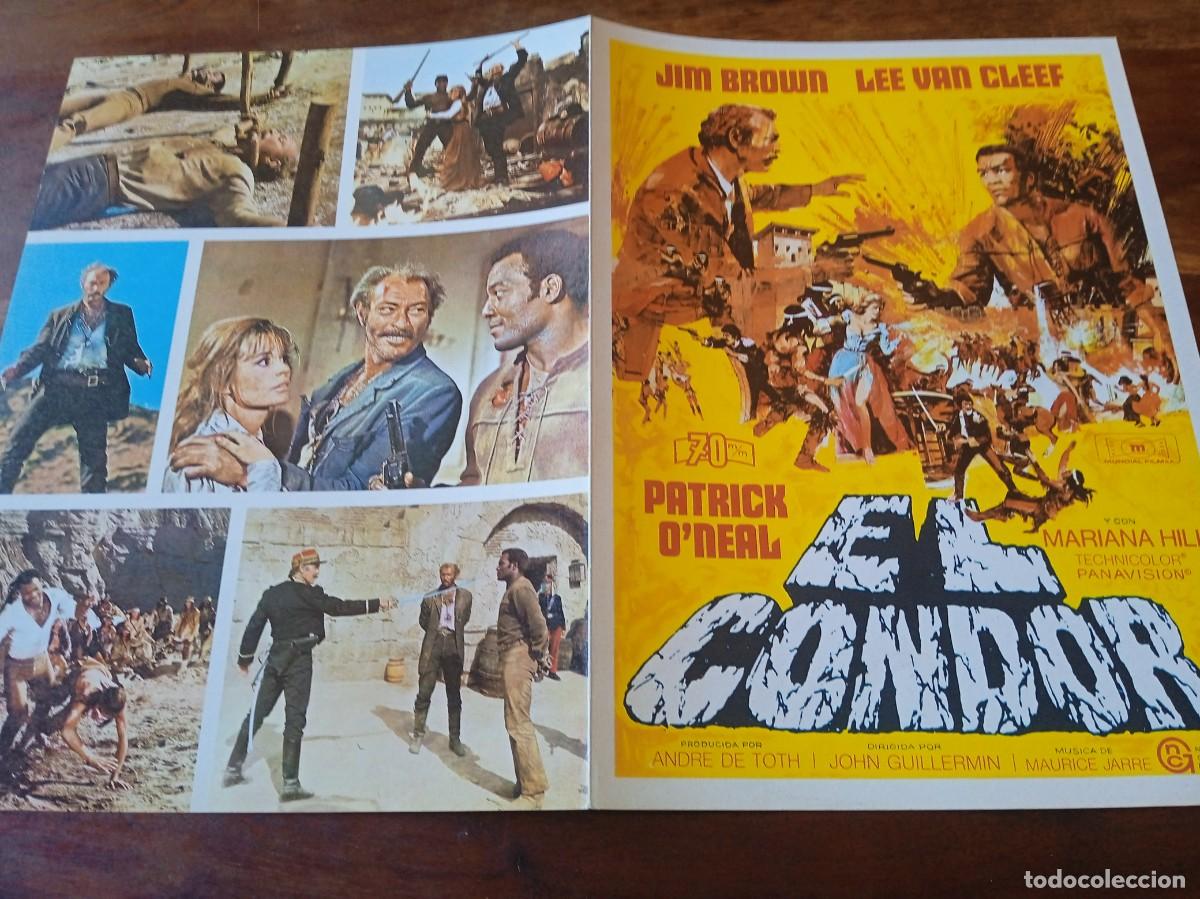 Cine: El Condor - Jim Brown, Lee Van Cleef, Parick O'neal, Mariana Hill - Guia original Mundial 1972