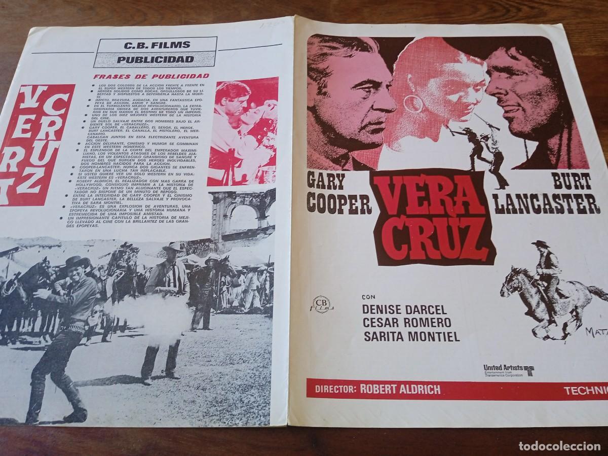 Cine: Veracruz - Gary Cooper, Burt Lancaster, Sara Montiel, Cesar Romero - Guia original CB Films 1973