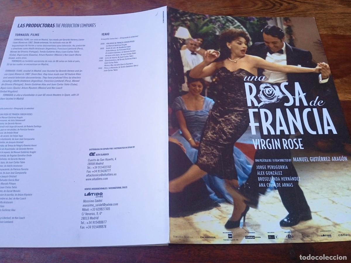 Cine: Una rosa de Francia - Jorge Perugorria,Alex Gonzalez,Broselianda Hernandez - Guia original Alta 2005