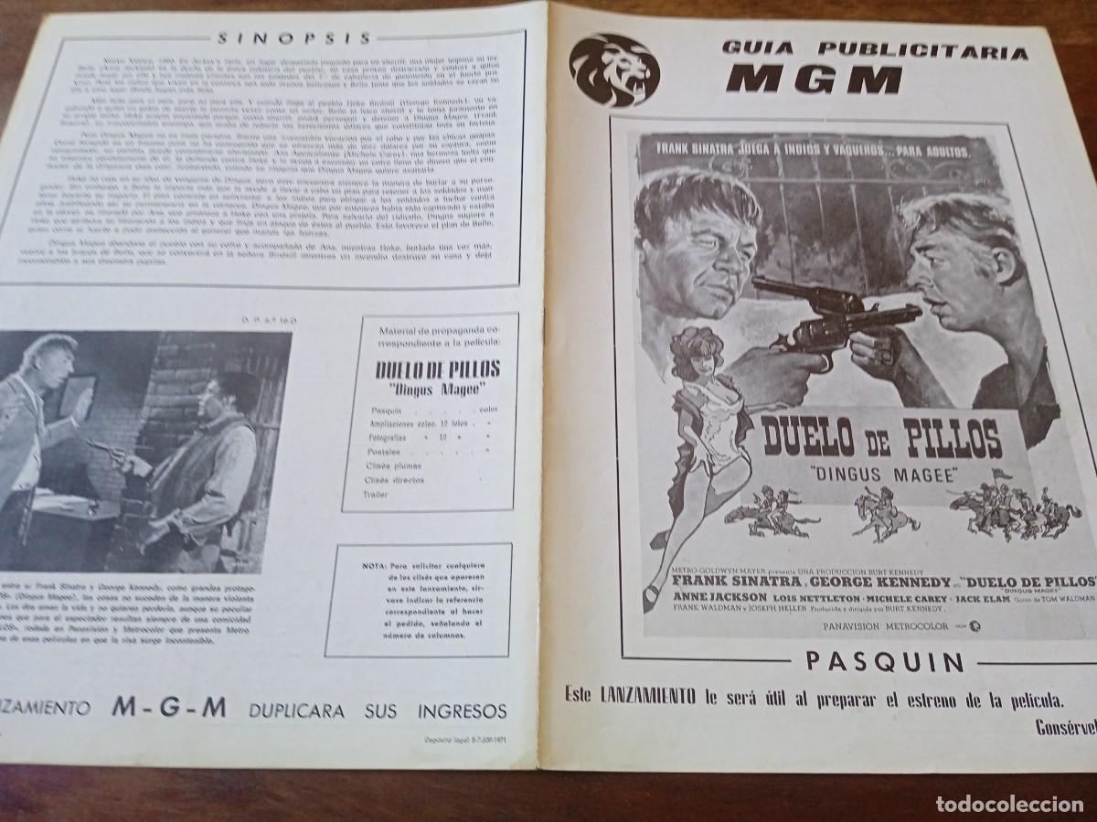Cine: Duelo de pillos - Frank Sinatra, George Kennedy, Anne Jackson - Guia original M. G.M 1971