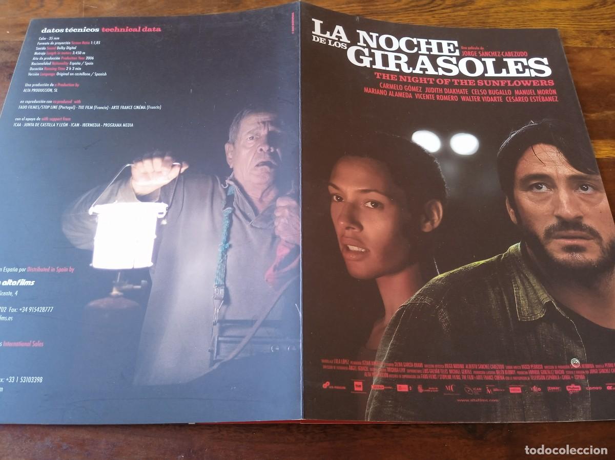 Cine: La noche de los girasoles - Carmelo Gomez, Mariano Alameda - Guia original Alta Films 2006